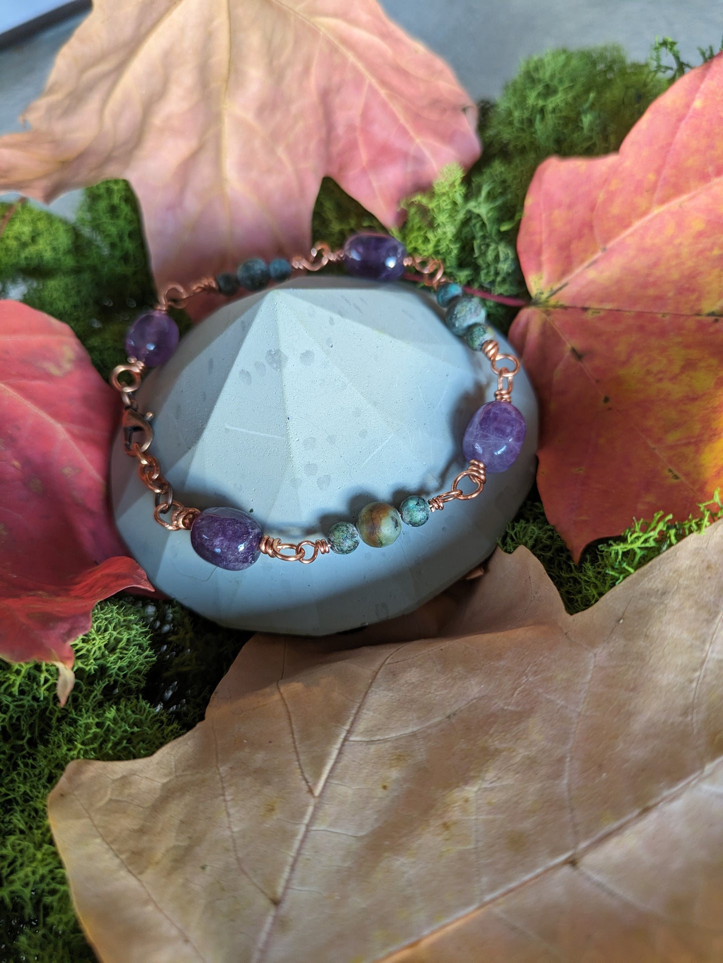 Amethyst and African Turquoise