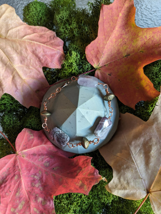 Amethyst and Flowers