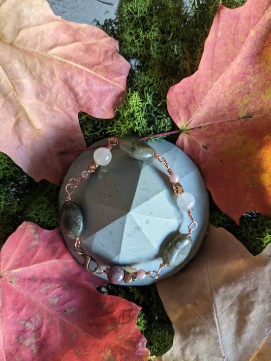 Labradorite, Sandstone and Butterflies