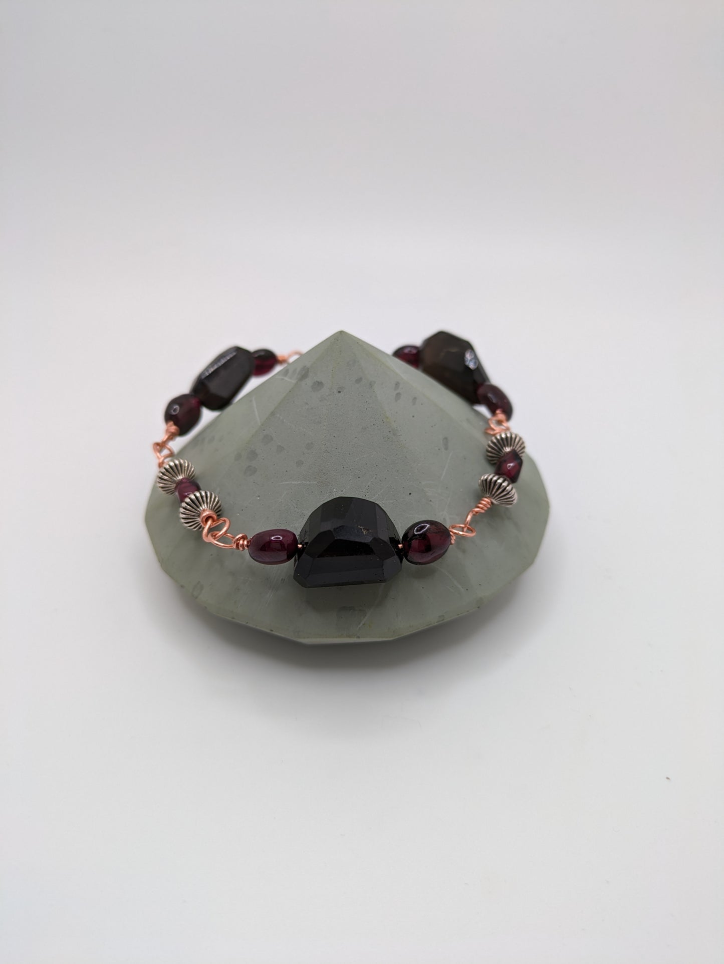 Smokey Quartz and Garnet