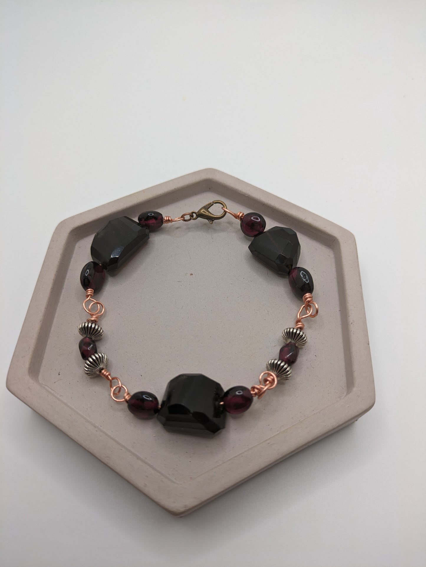 Smokey Quartz and Garnet